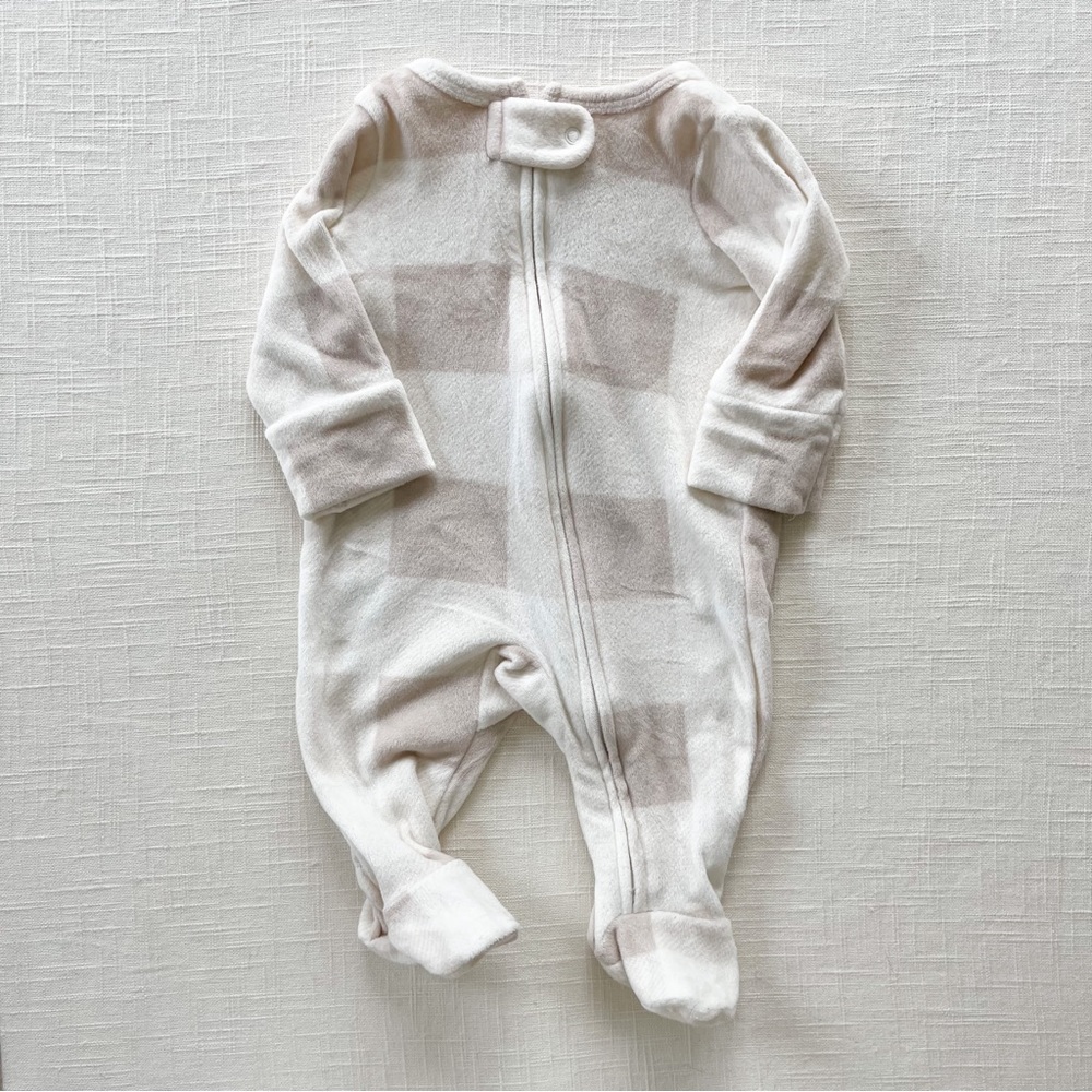 Cat and Jack fleece baby boy footie pajamas Newborn NB